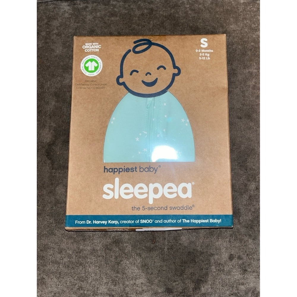 Happiest Baby Sleepea 5-Second Swaddle - 100% Organic Cotton Baby Swaddle